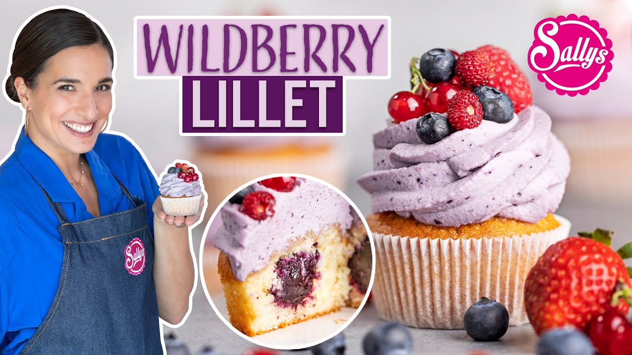 Wildberry Lillet Cupcakes - fruchtige Muffins mit Creme & Früchten