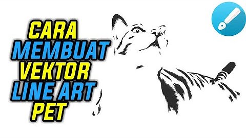 Cara membuat vektor line art mudah banget|infinite design|