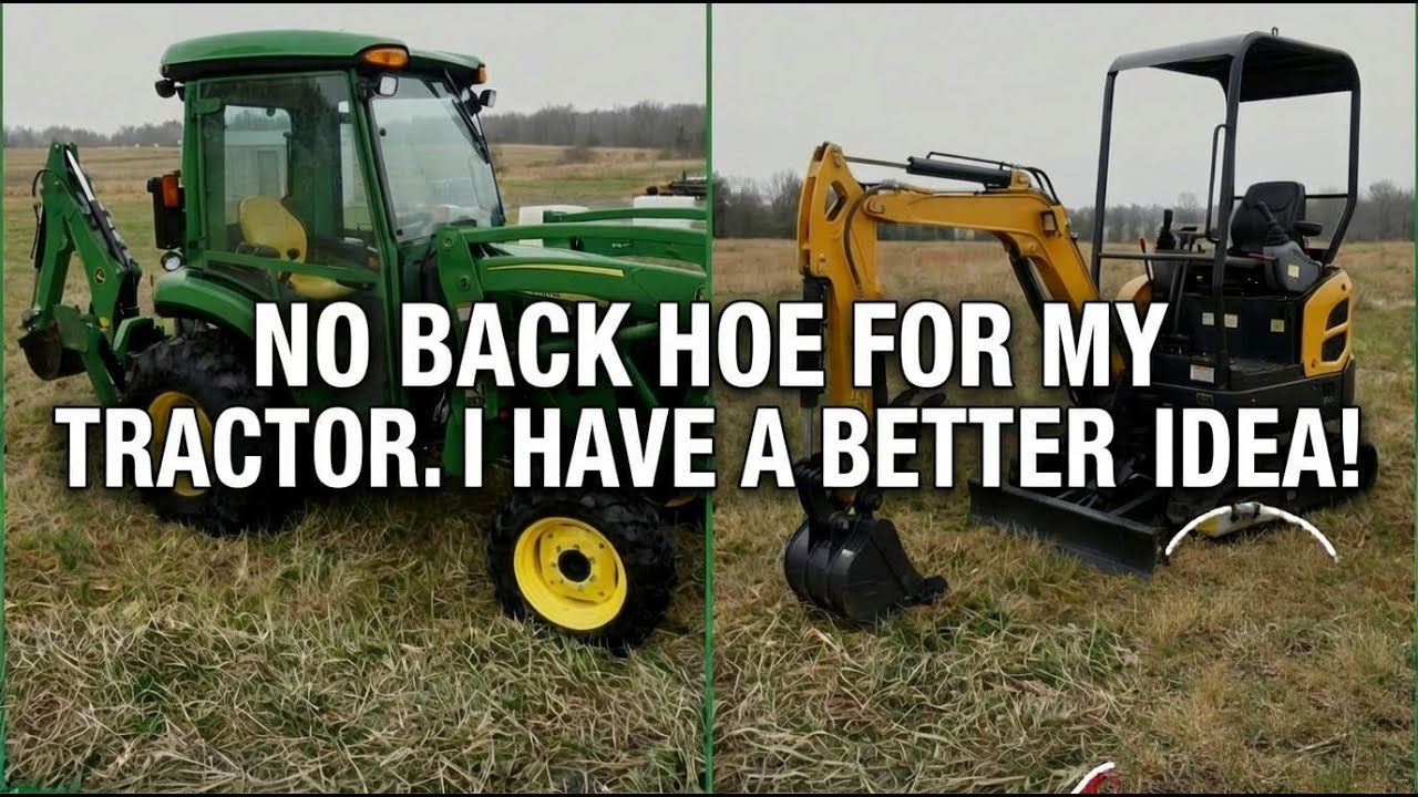 Для моего трактора не подойдёт экскаватор. Кажется, у меня есть идея получше.