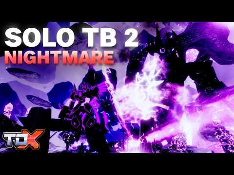 TDX x TB 2 SOLO Nightmare Mode | (No Power Ups, No Rewinds) | TDX x Tower Battles Part 2 Event