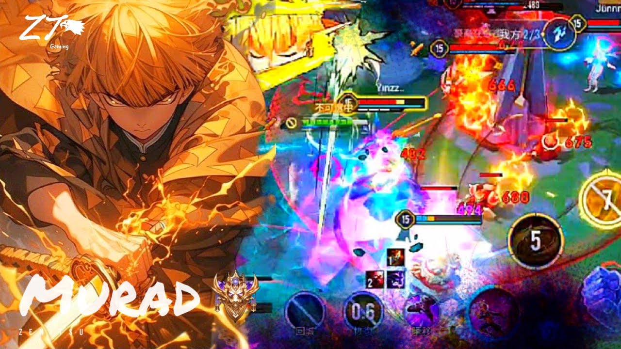 莫拉.我妻善逸 2 ⚡ | Arena of Valor 操作精華輯 Ep 45 璀璨單排地獄磨練 X Zenitsu Theme【 贊恩 Zayn 】