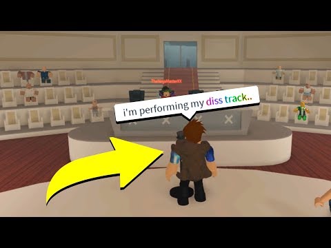 Performing My Diss At The Roblox Talent Show Gone Bad Youtube