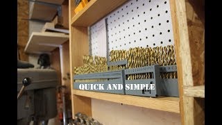 Simple drill bit storage...