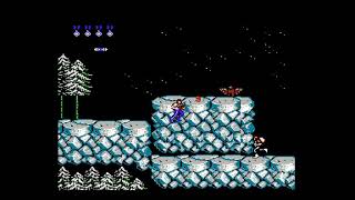 Contra NES, No-Miss, First and Second Loop (No Commentary)