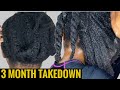 3 MONTH old cornrows TAKEDOWN | No Breakage! #takedown #3monthtakedown #cornrows