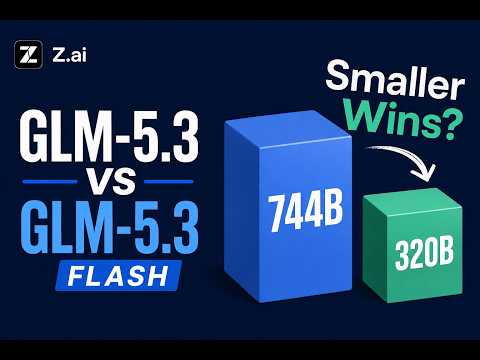 Sam Witteveen video thumbnail comparing GLM 5.3 Flash and GLM 5.3