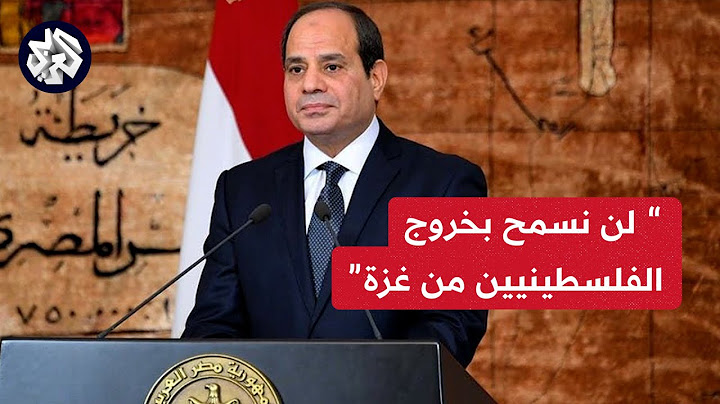 السيسي: تهجير الفلسطينيين من قطاع غزة باتجاه الأراضي المصرية أمر شديد الخطورة