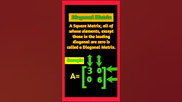 Diagonal Matrix#mathematics #maths#matrix#shorts #youtubeshorts #shortsfeed#ytshorts