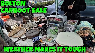 Bolton Car Boot Sale Hard this one with bad weather bonus pick ups at end 