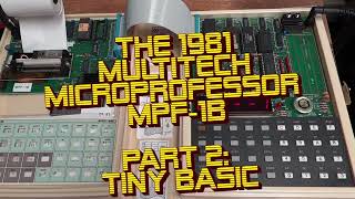 Microprofessor MPF-1B - Palo Alto Tiny BASIC
