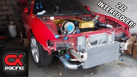 INTERCOOLER INSTALL ON THE 2JZ SWAPPED 240SX!
