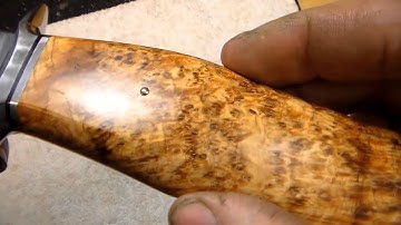 Custom Knife Making, domed pins with Nick Wheeler part 3