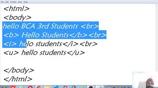 Lec:3 understanding HTML attribute, value and some basic HTML Tags
