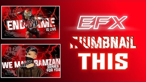 How To Make EFX Thumbnail In Pixellab | tutorial | MustafaEditx