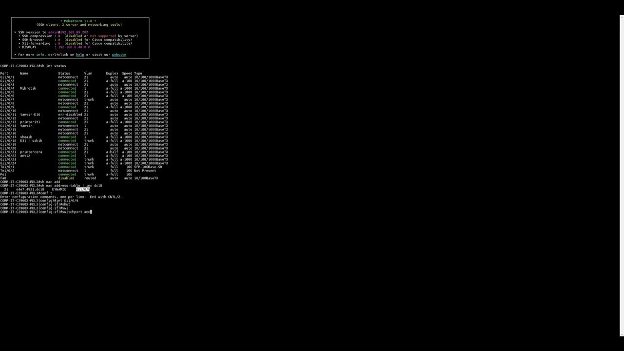 find port by mac address and assign vlan YouTube