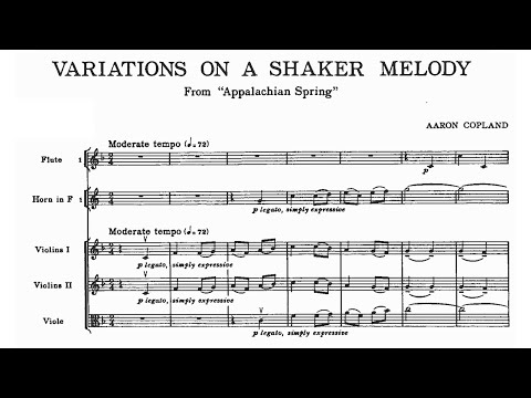 Putar Copland: Suite from Appalachian Spring: VII. Variations on a Shaker Hymn. Doppio movimento (1945 Version) - Wolfgang Amadeus Mozart
