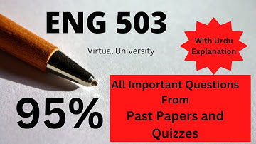 Important Question Eng 503, Past Papers and Quizzes of Virtual University in Hindi and Urdu