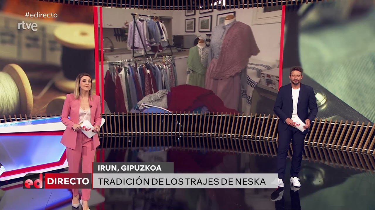 Las hermanas Vergara nos abren las puertas de su casa-taller de trajes vascos - 'España Directo' TVE