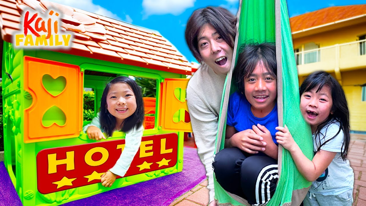 Kids Playhouse Hotel Tour with Ryan and Family!!
