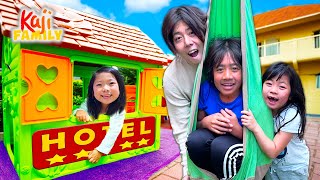 kids playhouse hotel tour with ryan and family