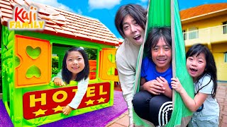 Kids Playhouse Hotel Tour with Ryan and Family!!