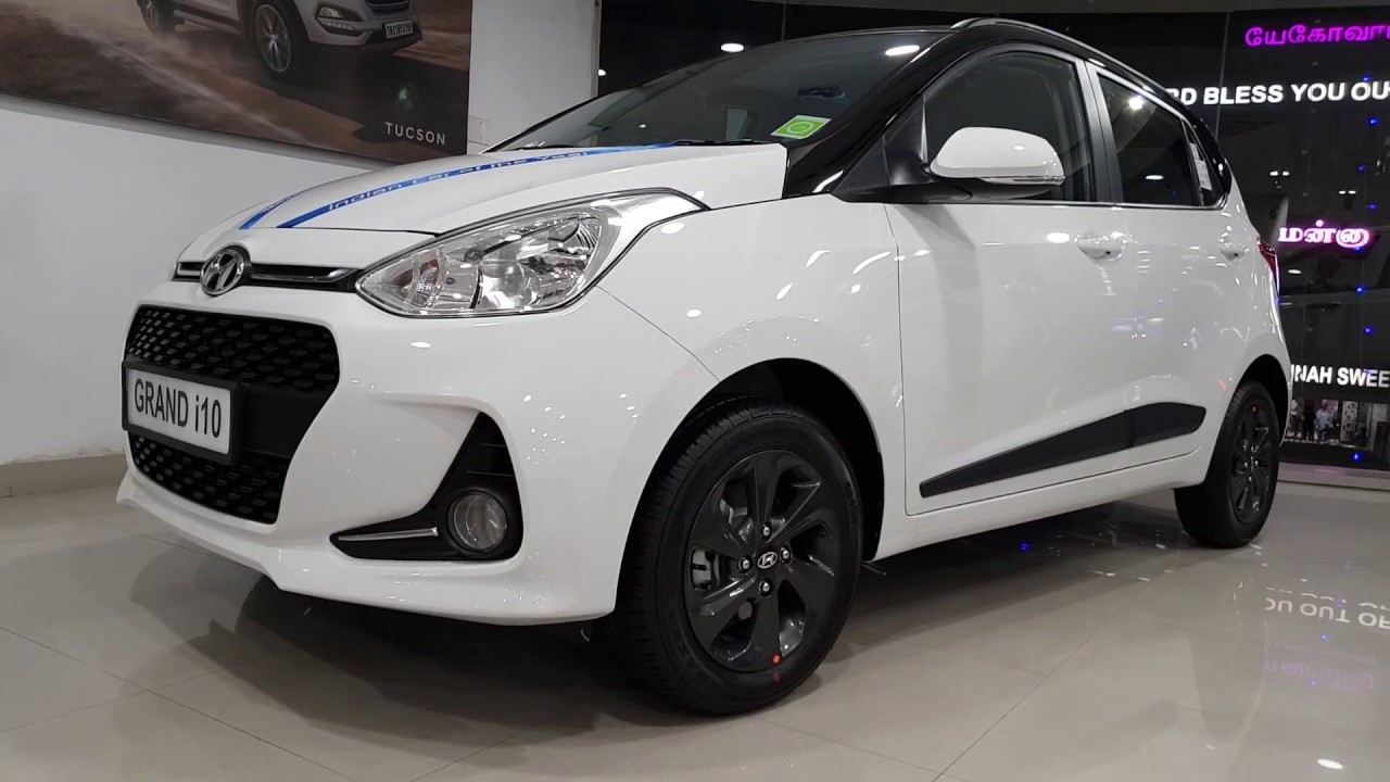 Hyundai Grand I10 Sportz Dual Tone Launched Full Black Interior Exterior And Interior 1080p 60fps