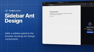 Sidebar Ant Design template for browser extensions