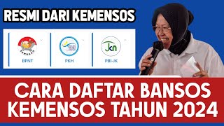 CARA DAFTAR BANSOS SECARA ONLINE 2024