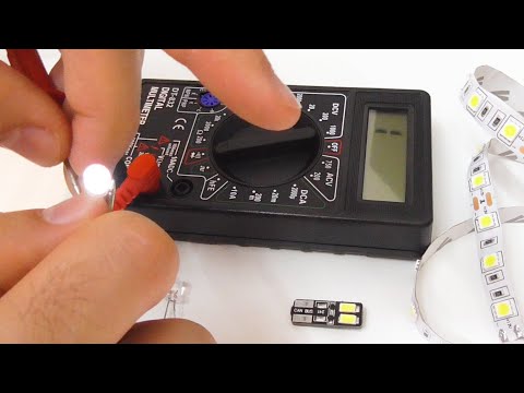 Video: Hur Kontrollerar Jag En LED -remsa? Testar Med En Multimeter För Användbarhet. Hur Ringer Man En Diodremsa Med En Testare? Hur Mäter Man Dess Kraft?