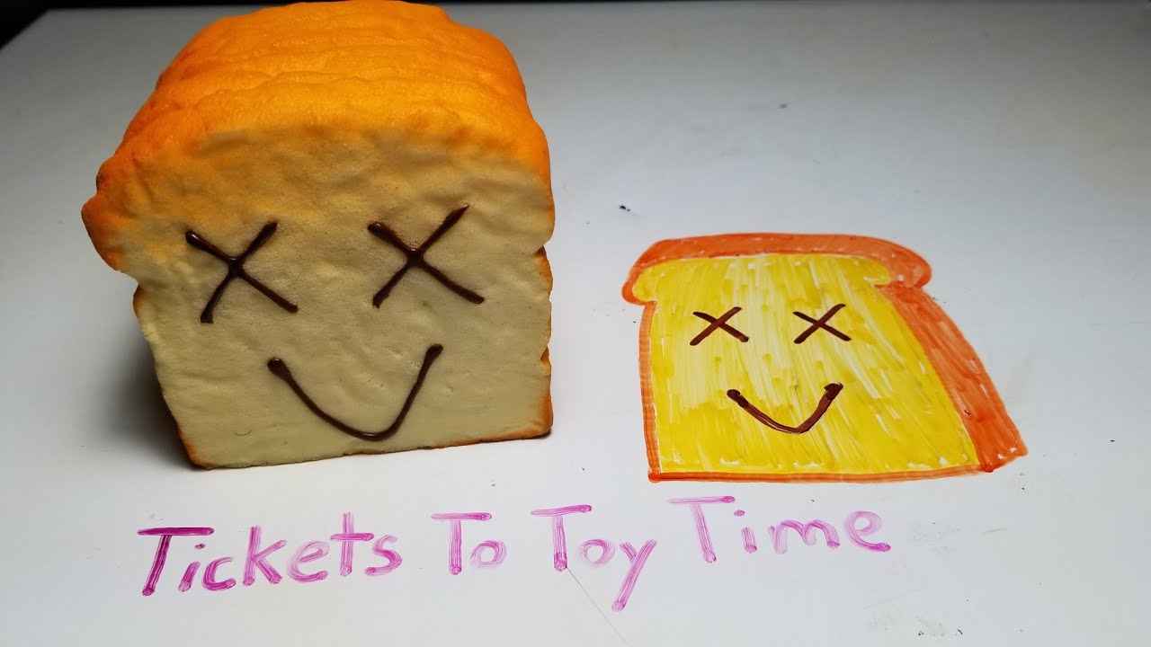 How to Draw and Color A Bread Slow Rising Squishy Tutorial/Walkthrough! Tickets To Toy Time toysrus