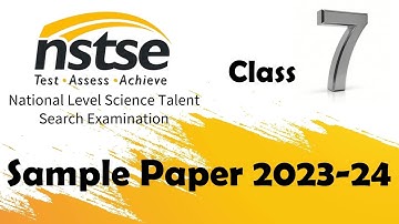 NSTSE  National Science Talent Search Examination Class 7 Sample Paper 2023-24