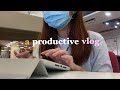 a productive vlog 📎 | how I injured myself, study with me, and more!