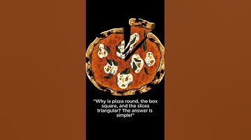 “Why is pizza round, the box square, and the slices triangular? The answer is simple!#shorts #facts