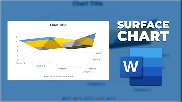 How to make surface chart in MS word