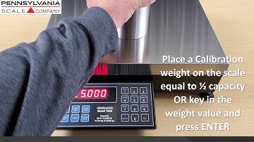 Pennsylvania Scale Company Model 7600 Counting Scale and Indicator Quick Calibration