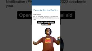 Checking My Financial Aid Package Like