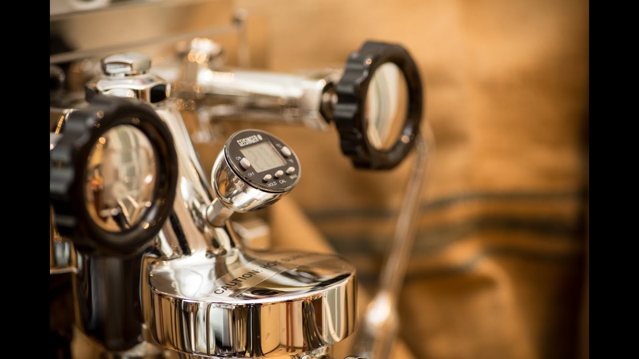 Sehr einfache Montage des Brühgruppenthermometers an einer E61 Brühgruppe