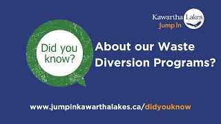 Did you know about our Waste Diversion Programs