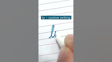 How to write small letter ty | Cursive writing a to z #cursivewriting #handwriting  #shorts #cursive