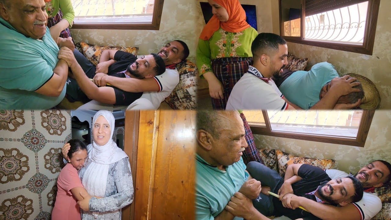 كلشي تيبكي فدار بامحمد نوضها مع لحسن😱