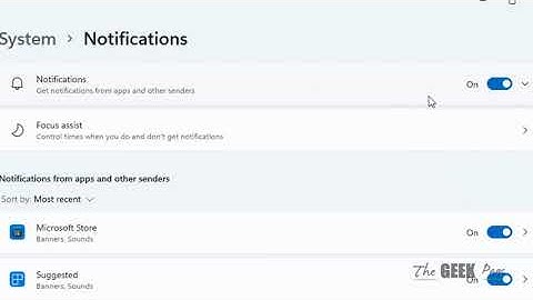 How to disable all notifications in Windows 11