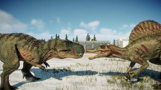 NEW! Dinosaurs Vastatosaurus Rex vs Spinosaurus Fight! #dinosaurs #dino