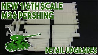 New 1/6th scale M26 Pershing tank and US AFV detail upgrade parts
