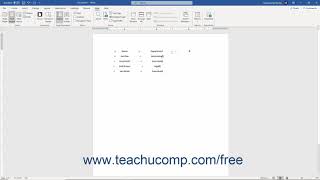 Word 2019 and 365 Tutorial Using Tab Stops Microsoft Training Word 2016 Tutorial Using Tab Stops Microsoft Training