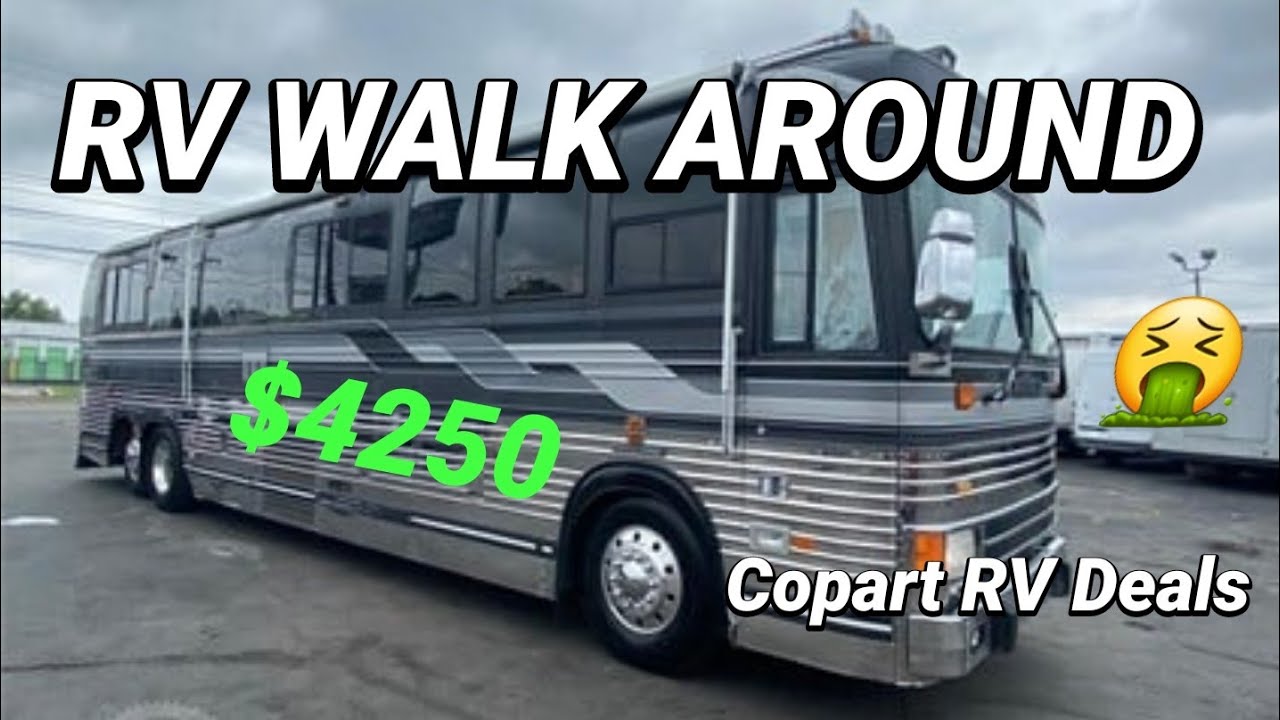 RV Walk Around at Copart, So Many Cheap RV, So Many Nasty Ones 🤮 - YouTube