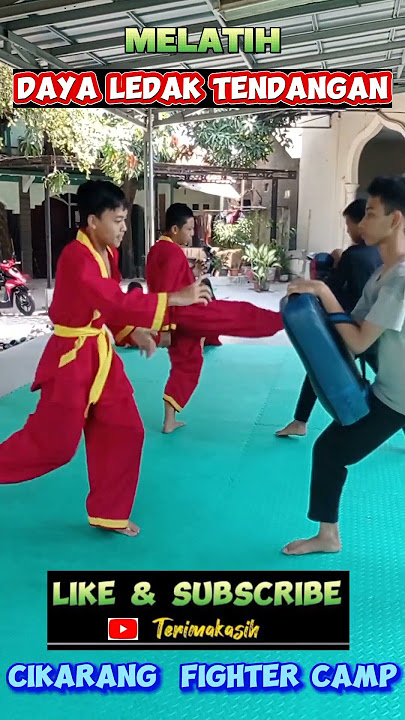 MELATIH DAYA LEDAK TENDANGAN PENCAK SILAT