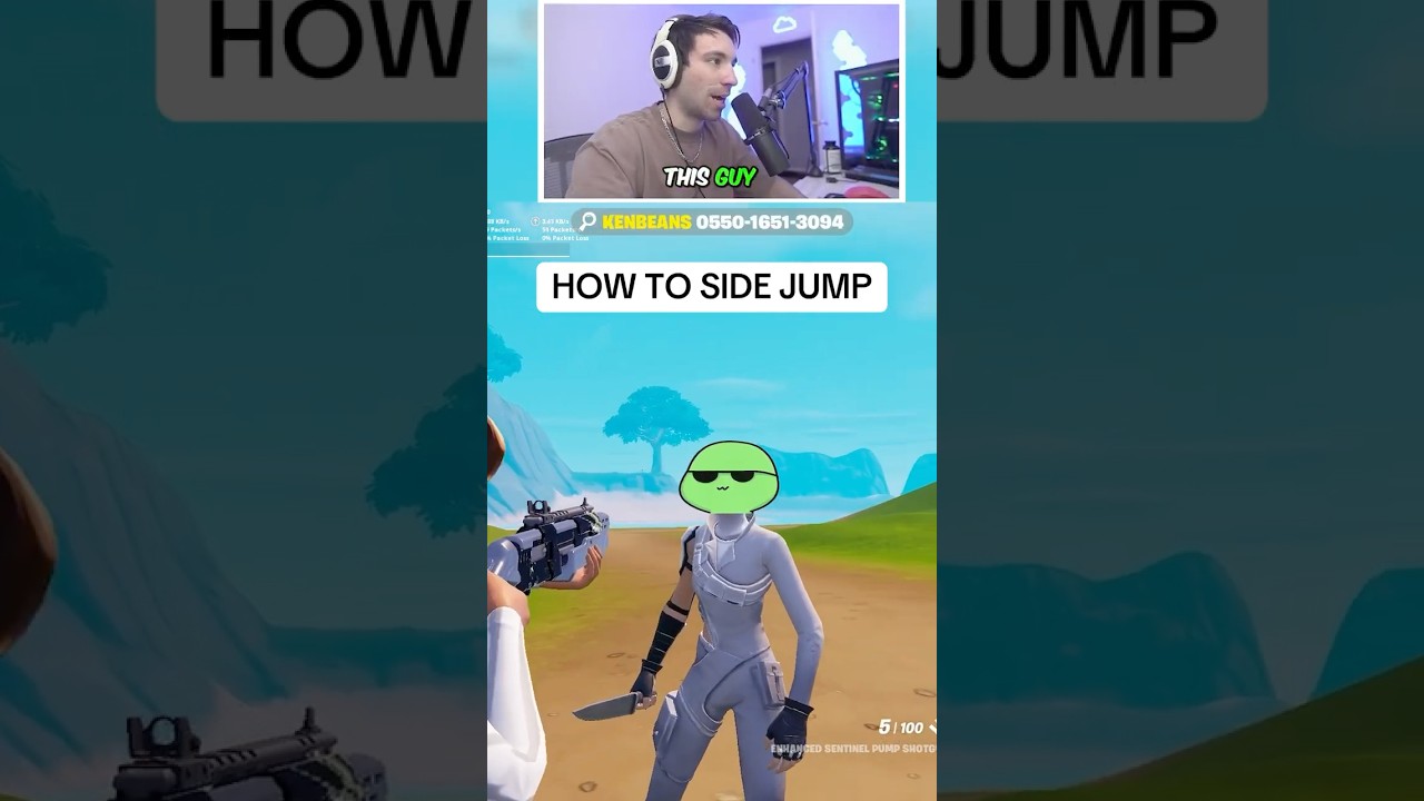 HOW TO SIDE JUMP WITH CH6 MOVEMENT IN FORTNITE
