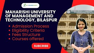 Maharishi University of Management and Technology (MUMT) Review: Fees | Courses | Admission #college