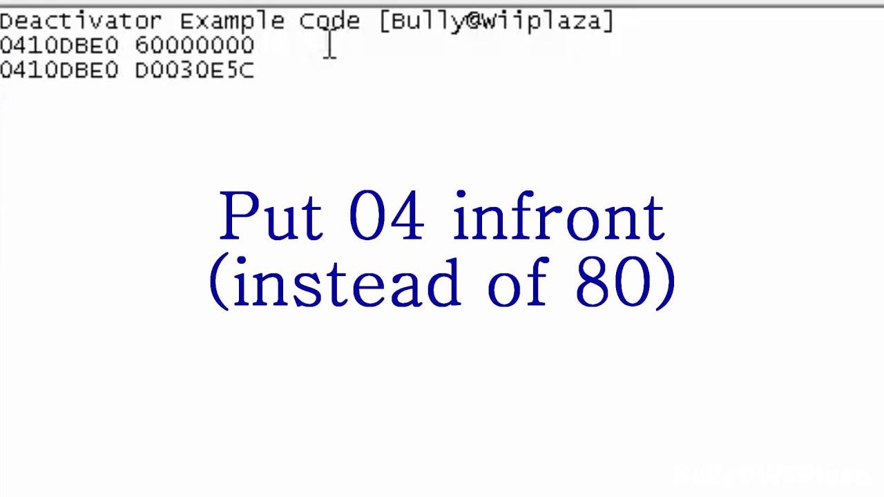 Wii Games Deactivator Tutorial
