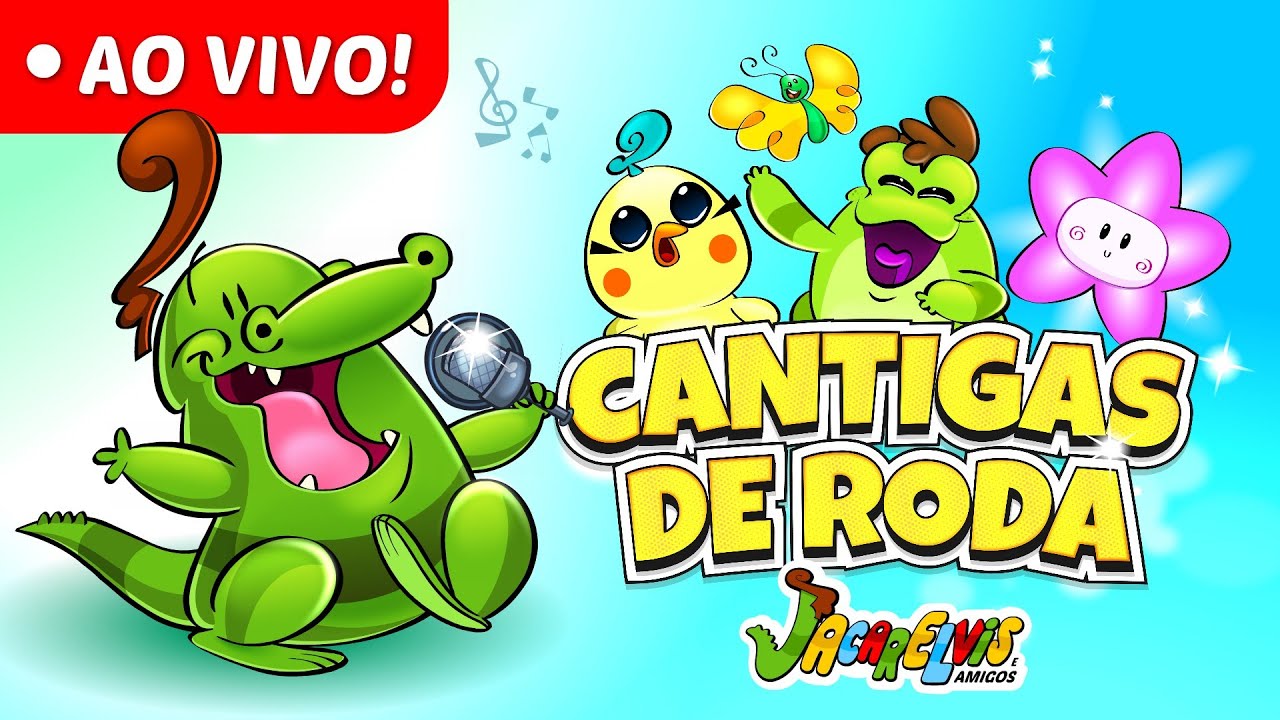 Desenho Infantil - Cantigas de Roda do Jacarelvis e Amigos (AO VIVO)